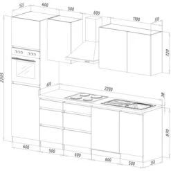 Respekta Küchenzeile Ohne E-Geräte 280 Cm Grifflos Schwarz Hochglanz-Weiß 7 Respekta Küchenzeile Ohne E-Geräte 280 Cm Grifflos Schwarz Hochglanz-Weiß -Kuchenwelt 6980502 4384 2