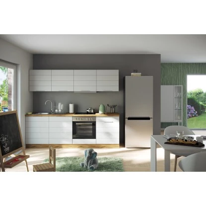 Held Möbel Küchenzeile 240 Cm Matt Weiß-Wotaneiche Ohne E-Geräte 3 Held Möbel Küchenzeile 240 Cm Matt Weiß-Wotaneiche Ohne E-Geräte