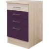 Flex-Well Exclusiv Schubkastenschrank Focus 50 Cm Akazie-Aubergine 2 Flex-Well Exclusiv Schubkastenschrank Focus 50 Cm Akazie-Aubergine -Kuchenwelt 7363559 4051 ussa50 focus