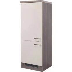 Flex-Well Exclusiv Demi-Geräteumbauschrank Eico 60 Cm Magnolienweiß-Eiche