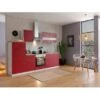 Respekta Küchenzeile KB270WRC 270 Cm Rot-Weiß -Kuchenwelt 7461 4384 neu KB270WRCG 01