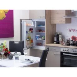 Flex-Well Küchenzeile Arizona 270 Cm Quarz Cubanit-San Remo Eiche -Kuchenwelt 7495922 4464 kuhlschrank