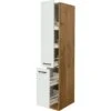 Flex-Well Exclusiv Apotheker-Hochschrank Vintea 30cm Magnolie Matt-Lancelot Oak -Kuchenwelt 756416 4051 AHS30Vintea K