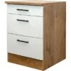 Flex-Well Exclusiv Auszugsunterschrank Vintea 60 Cm Magnolie Matt-Lancelot Oak -Kuchenwelt 756426 4051 USA60Vintea K