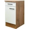 Flex-Well Exclusiv Unterschrank Vintea 40 Cm Magnolie Matt - Lancelot Oak -Kuchenwelt 756431 4051 US40Vintea K