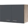 Flex-Well Exclusiv Oberschrank Morena 80 Cm Basaltgrau Matt - San Remo Eiche -Kuchenwelt 756490 4051 h80morena
