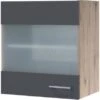 Flex-Well Exclusiv Glas-Oberschrank Morena 50cm Basaltgrau Matt - San Remo Eiche 2 Flex-Well Exclusiv Glas-Oberschrank Morena 50cm Basaltgrau Matt - San Remo Eiche -Kuchenwelt 756495 4051 hgh50morena