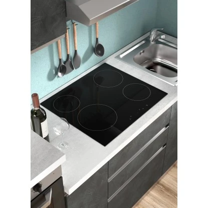 Marinelli Cucine Küchenzeile Isotta 210 Cm Betonoptik Dunkelgrau-Weiß 7 Marinelli Cucine Küchenzeile Isotta 210 Cm Betonoptik Dunkelgrau-Weiß – Bild 5