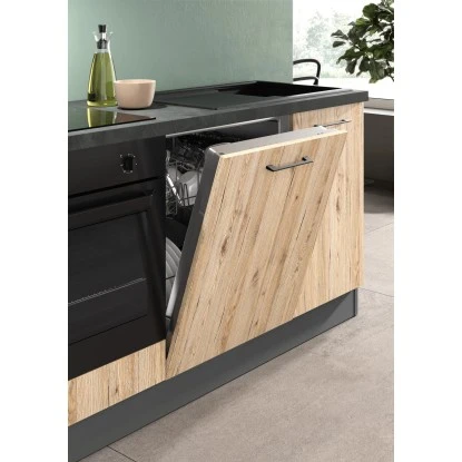 Marinelli Cucine Küchenzeile Rossella 255 Cm Eiche Hell NB-Betonoptik Dunkelgrau 8 Marinelli Cucine Küchenzeile Rossella 255 Cm Eiche Hell NB-Betonoptik Dunkelgrau – Bild 6