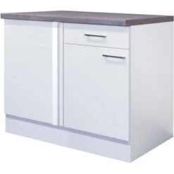 Flex-Well Exclusiv Eck-Unterschrank Joelina 110 X 60 Cm Weiß
