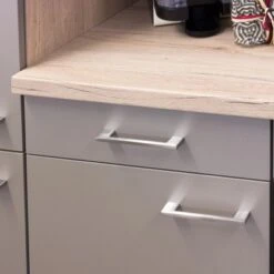 Flex-Well Küchenzeile Arizona 220 Cm Quarz-Cubanit - San Remo Eiche Hell 23 Flex-Well Küchenzeile Arizona 220 Cm Quarz-Cubanit - San Remo Eiche Hell -Kuchenwelt 8020554 4051 CU01