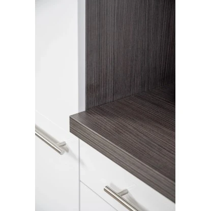 Respekta Premium Küchenzeile 280 Cm Grau Hochglanz-Eiche Grau 6 Respekta Premium Küchenzeile 280 Cm Grau Hochglanz-Eiche Grau – Bild 4