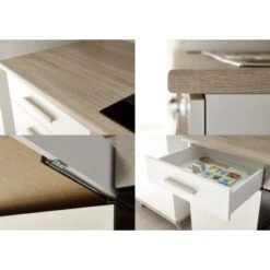 Respekta Premium Küchenzeile Retro BERP210RE 210 Cm Weiß -Kuchenwelt 8469231 4384 5