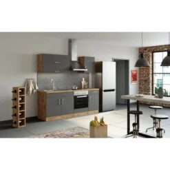 Held Möbel Küchenzeile Sorrento 210 Cm Anthrazit-Wotaneiche Ohne E-Geräte 31 Held Möbel Küchenzeile Sorrento 210 Cm Anthrazit-Wotaneiche Ohne E-Geräte -Kuchenwelt 853268 11016600 14