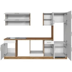 Held Möbel Küchenzeile Sorrento 270 Cm Weiß-Wotaneiche Ohne E-Geräte -Kuchenwelt 853306 11016600 4