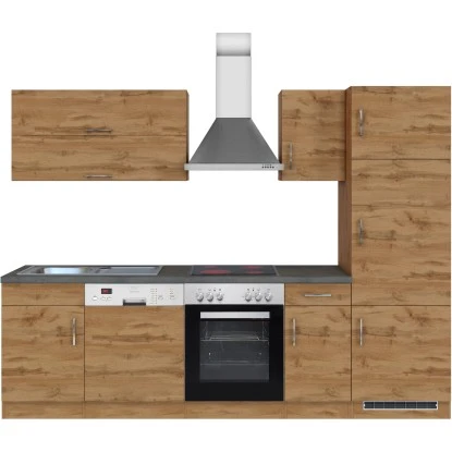 Held Möbel Küchenzeile Sorrento 270 Cm Wotaneiche-Wotaneiche 7 Held Möbel Küchenzeile Sorrento 270 Cm Wotaneiche-Wotaneiche – Bild 5