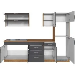 Held Möbel Küchenzeile Sorrento 270 Cm Anthr.-Wotaneiche Ohne E-Geräte -Kuchenwelt 853323 11016600 5