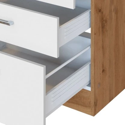 Held Möbel Küchenzeile Sorrento 360 Cm Weiß-Wotaneiche Ohne E-Geräte 13 Held Möbel Küchenzeile Sorrento 360 Cm Weiß-Wotaneiche Ohne E-Geräte – Bild 11