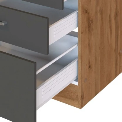 Held Möbel Küchenzeile Sorrento 360 Cm Anthrazit-Wotaneiche Ohne E-Geräte 13 Held Möbel Küchenzeile Sorrento 360 Cm Anthrazit-Wotaneiche Ohne E-Geräte – Bild 11