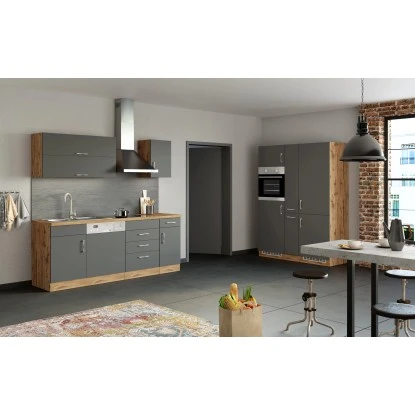 Held Möbel Küchenzeile Sorrento 360 Cm Anthrazit-Wotaneiche Ohne E-Geräte 15 Held Möbel Küchenzeile Sorrento 360 Cm Anthrazit-Wotaneiche Ohne E-Geräte – Bild 13