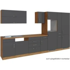 Held Möbel Küchenzeile Sorrento 360 Cm Anthrazit-Wotaneiche Ohne E-Geräte 19 Held Möbel Küchenzeile Sorrento 360 Cm Anthrazit-Wotaneiche Ohne E-Geräte -Kuchenwelt 853362 11016600 2