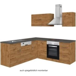 Held Möbel Küchenzeile Sorrento 210 Cm Wotaneiche-Wotaneiche Winkel -Kuchenwelt 853392 11016600 2