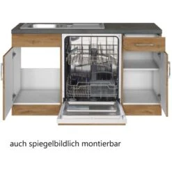 Held Möbel Küchenzeile Sorrento 210 Cm Wotaneiche-Wotaneiche Winkel -Kuchenwelt 853392 11016600 4