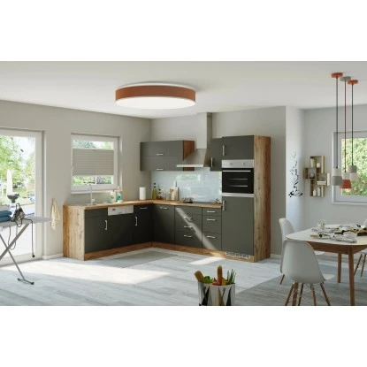 Held Möbel Küchenzeile Sorrento 210/270 Cm Anthra.-Wotaneiche O. E-Geräte Winkel 3 Held Möbel Küchenzeile Sorrento 210/270 Cm Anthra.-Wotaneiche O. E-Geräte Winkel