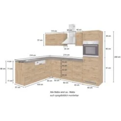 Held Möbel Küchenzeile Sorrento 210/ 270 Cm Wotaneiche O. E-Geräte Winkel 22 Held Möbel Küchenzeile Sorrento 210/ 270 Cm Wotaneiche O. E-Geräte Winkel -Kuchenwelt 853407 11016600 5