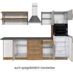 Held Möbel Küchenzeile Sorrento 210/ 270 Cm Wotaneiche Winkel -Kuchenwelt 853419 11016600 3