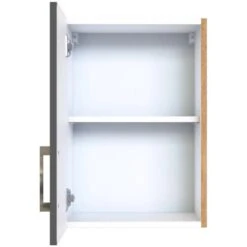 Held Möbel Hängeschrank Sorrento BxHxT 40 X 57 X 34 Cm Anthrazit-Wotaneiche -Kuchenwelt 853726 11016600 3