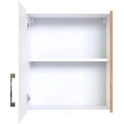 Held Möbel Hängeschrank Sorrento BxHxT 50 Cm X 57 Cm X 34 Cm Weiß-Wotaneiche -Kuchenwelt 853739 11016600 3