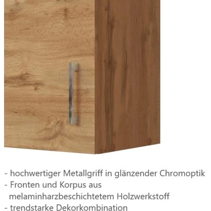 Held Möbel Hängeschrank Sorrento BxHxT 50 X 57 X 34 Cm Wotaneiche-Wotaneiche 7 Held Möbel Hängeschrank Sorrento BxHxT 50 X 57 X 34 Cm Wotaneiche-Wotaneiche – Bild 5