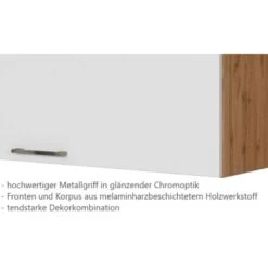 Held Möbel Klapphängeschrank Sorrento BxHxT 100 X 57 X 34 Cm Weiß-Wotaneiche -Kuchenwelt 853743 11016600 10