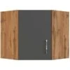 Held Möbel Eckhängeschrank Sorrento BxHxT 60 X 57 X 60 Cm Anthrazit-Wotaneiche -Kuchenwelt 853756 11016600 1