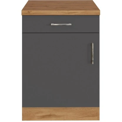 Held Möbel Unterschrank Sorrento 50 X 85 X 60 Cm Tür Schub. + EL-B. Anth.-Wotan. 3 Held Möbel Unterschrank Sorrento 50 X 85 X 60 Cm Tür Schub. + EL-B. Anth.-Wotan.