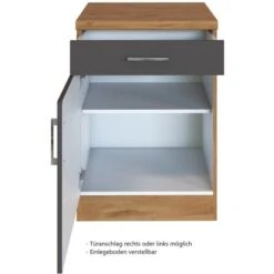 Held Möbel Unterschrank Sorrento 50 X 85 X 60 Cm Tür Schub. + EL-B. Anth.-Wotan. 18 Held Möbel Unterschrank Sorrento 50 X 85 X 60 Cm Tür Schub. + EL-B. Anth.-Wotan. -Kuchenwelt 853761 11016600 2