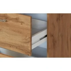 Held Möbel Auszugsschrank Sorrento 50 X 85 X 60 Cm 1 Schubk. 2 Ausz. Wotaneiche -Kuchenwelt 853782 11016600 9