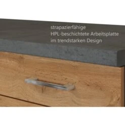 Held Möbel Unterschrank Sorrento 100x85x60 Cm 2 Tür. 2 Schubk. + Boden Wotan. -Kuchenwelt 853803 11016600 7