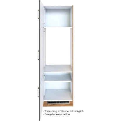 Held Möbel Kühlschrankumbau Sorrento 60 X 200 X 60 Cm Nische Anthra.-Wotaneiche 5 Held Möbel Kühlschrankumbau Sorrento 60 X 200 X 60 Cm Nische Anthra.-Wotaneiche – Bild 3