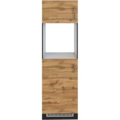 Held Möbel Ofen-Kühlschrankumbau Sorrento B60 X H200 X T60 Cm Wotaneiche-Grafit -Kuchenwelt 853877 11016600 2