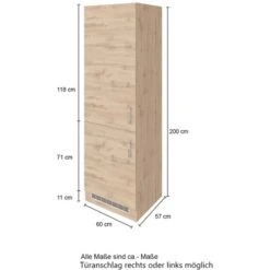 Held Möbel Kühl-Gefrierschrankumbau Sorrento B60 X H200 X T60 Cm Weiß-Wotanei. 16 Held Möbel Kühl-Gefrierschrankumbau Sorrento B60 X H200 X T60 Cm Weiß-Wotanei. -Kuchenwelt 853878 11016600 4