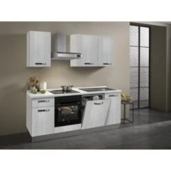 Küchenzeile Sandra 210 Cm Eiche Weiß 11 Küchenzeile Sandra 210 Cm Eiche Weiß -Kuchenwelt 878352 2657 3