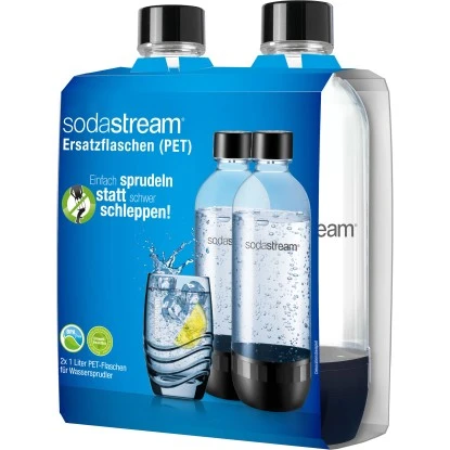 SodaStream PET-Flasche Duo-Pack Schwarz 3 SodaStream PET-Flasche Duo-Pack Schwarz