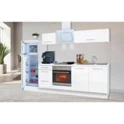 Respekta Premium Küchenzeile 270 Cm Weiß Hochglanz -Kuchenwelt 9278300 2929 RP270WWC 1