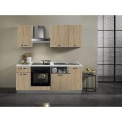 Küchenzeile Lola 210 Cm Eiche Hell-Weiß 11 Küchenzeile Lola 210 Cm Eiche Hell-Weiß -Kuchenwelt 934489 2657 2