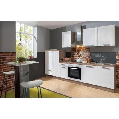 Menke Küchenzeile Artisan Premium 300 Cm Landhaus Weiß Artisan-Eiche Nachbildung 3 Menke Küchenzeile Artisan Premium 300 Cm Landhaus Weiß Artisan-Eiche Nachbildung