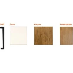 Flex-Well Exclusiv Musterpaket Küchenzeile Vintea Magnolia-Lancelot Oak NB