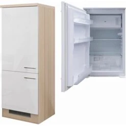 Flex-Well Exclusiv Kühlschrank-Umbau Abaco Mit Kühlschrank PKM KS 120.4A+ EB