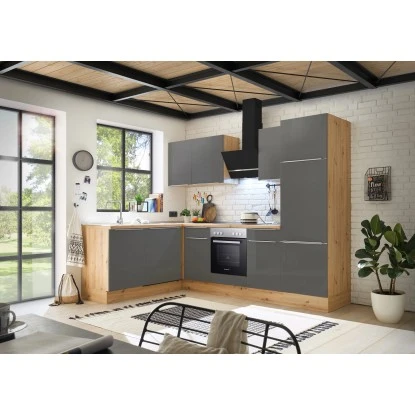 Respekta Küchenzeile Marleen 280 Cm Artisan-Eiche Grau Matt Winkel 3 Respekta Küchenzeile Marleen 280 Cm Artisan-Eiche Grau Matt Winkel